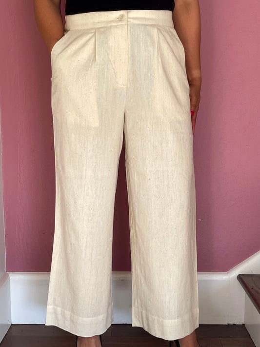 Earthy Flow Wide-Leg Pants